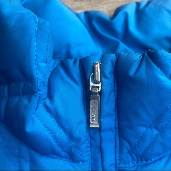 Royal Blue Quilted Puffer Vest with Stand-Up Collar - Picture 7 of 11